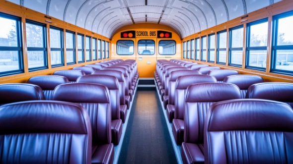 school bus rental interior tucson